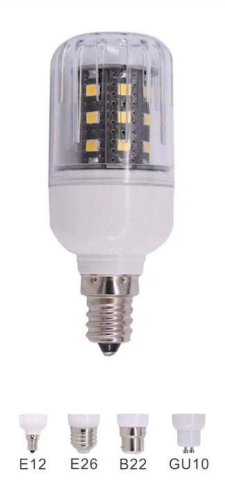 5 Watt LED Corn Bulb | 48V DC | B22 Bayonet Base