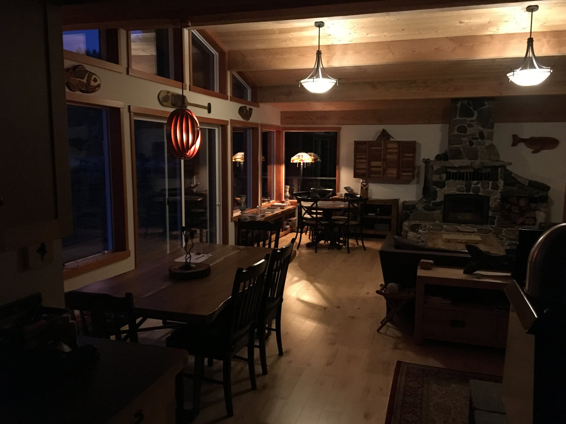 Cortes Island off-grid beauty lit by Watt-a-Light