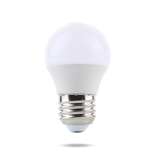 Watt-a-Light LED light bulb 1 Watt 24 volt DC frosted bulb and copper chrome base