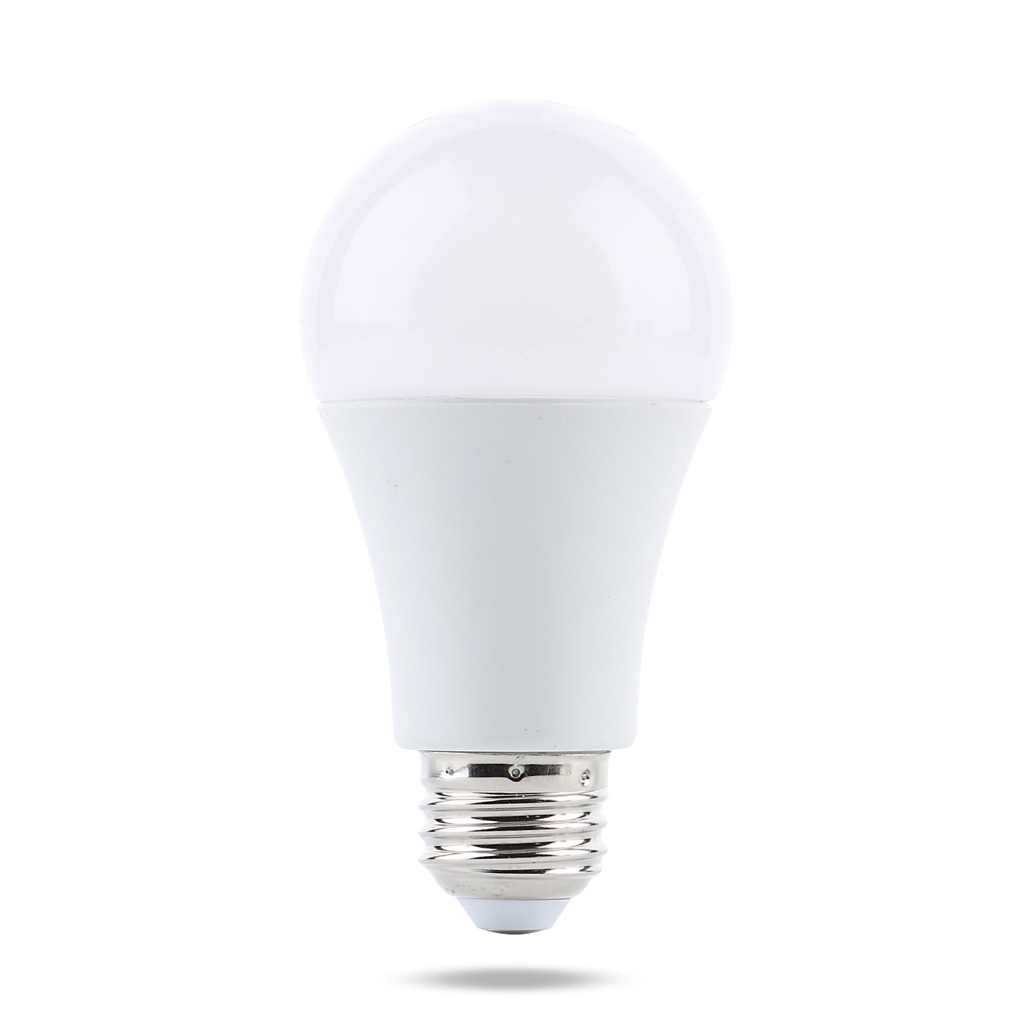 7 Watt LED light bulb with standard E26 household screw in base.  The base is copper/chrome.