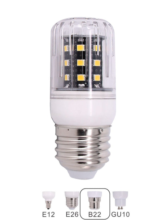 5 Watt LED Corn Bulb | 72V DC | B22 Bayonet Base