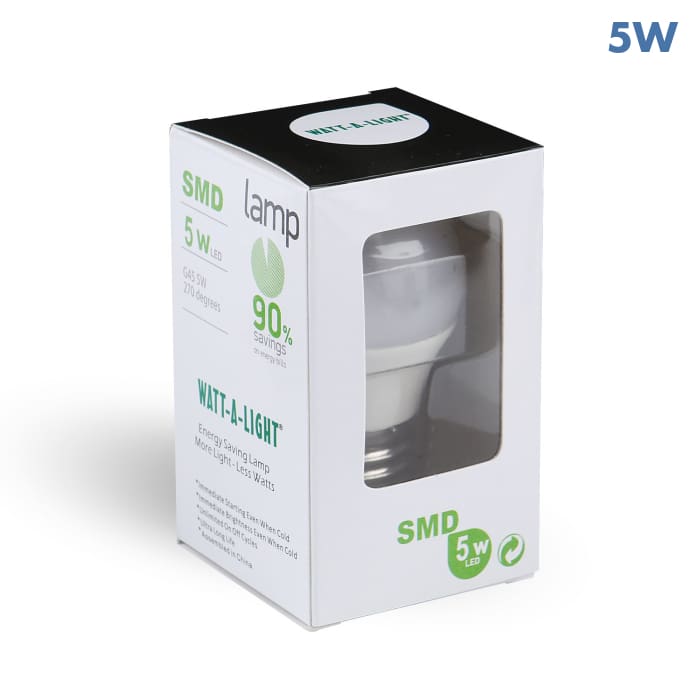 Bulb 5 Watt LED E26 48V G50S - Watt-a-Light