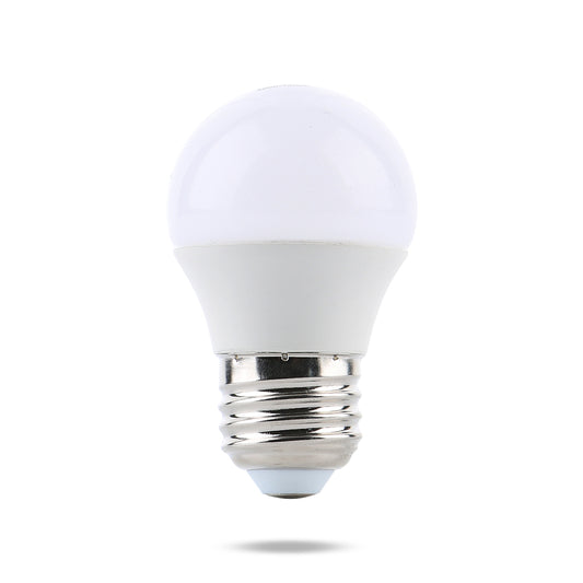 Watt-a-Light LED light bulb 3 Watt 32 volt DC frosted bulb and copper chrome base