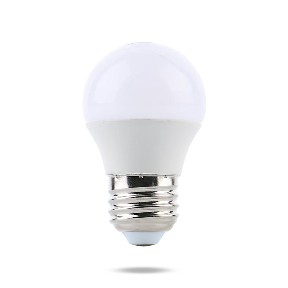 Watt-a-Light LED light bulb 1 Watt 24 volt DC frosted bulb and copper chrome base